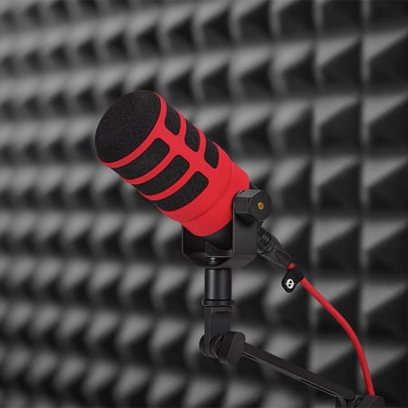 WS14 Premium Pop Filtre PodMic ve PodMic USB için (Kırmızı)