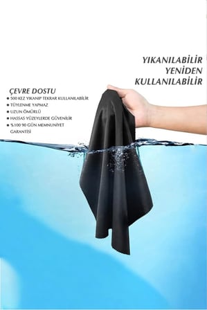 6'lı Mikrofiber Ekran ve Gözlük Temizlik Bezi Seti 15x18 cm - Tüy Bırakmaz, Çizmez Hassas Yüzey Temizleme Bezi Paketi