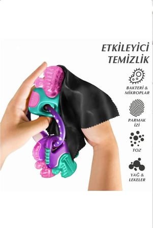 6'lı Mikrofiber Ekran ve Gözlük Temizlik Bezi Seti 15x18 cm - Tüy Bırakmaz, Çizmez Hassas Yüzey Temizleme Bezi Paketi