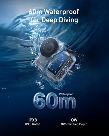 Osmo Nano Uyumlu Su Geçirmez Kılıf (60M), Osmo Nano Waterproof Dive Case