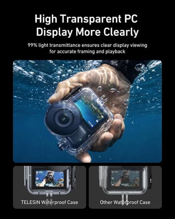 Osmo Nano Uyumlu Su Geçirmez Kılıf (60M), Osmo Nano Waterproof Dive Case