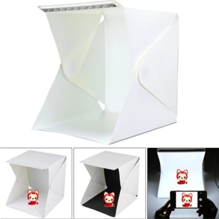Mini Stüdyo Led Işıklı 20x20 cm Ürün Fotoğraf Çekim Çadırı
