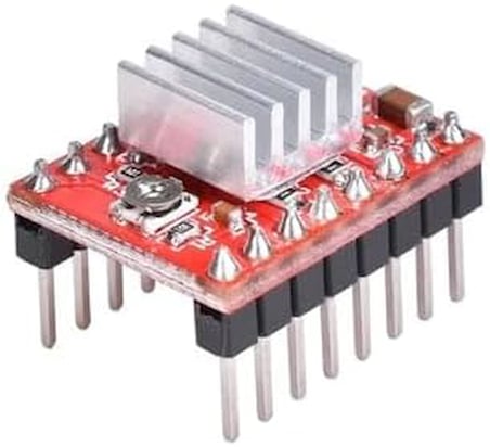 Soğutuculu A4988 Step Motor Sürücü 5 Modlu Korumalı Orijinal