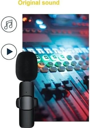 K35-1 Wireless Ergonomik Tak Çalıştır Jak Audio Android Telefon Araç Uyumlu Mikrofon
