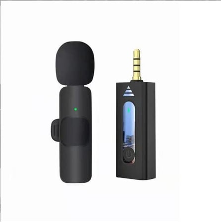K35 Wireless Microphone Kablosuz Yaka Mikrofonu 360° Çok Yönlü Gürültü Azaltma Type-C Android Akıllı Telefon ile Uyumlu YouTube için Tablet Facebook Canlı Akış Video Kaydı Vlog Röportaj uyumlu