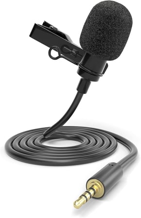 Akıllı Telefon Ve Tabletler İçin LV-1 Yaka Mikrofonu 3,5mm (Mic) Canlı Yayın, Röportaj, Toplantı YouTube İçin Mükemmel