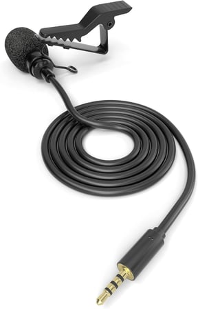 Akıllı Telefon Ve Tabletler İçin LV-1 Yaka Mikrofonu 3,5mm (Mic) Canlı Yayın, Röportaj, Toplantı YouTube İçin Mükemmel