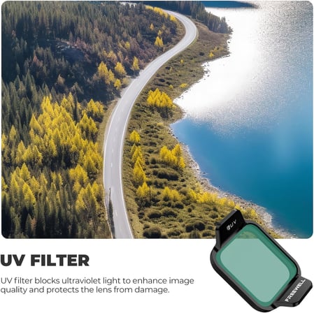 DJI Flip Drone ND8/PL, ND16/PL, ND32/PL, ND64/PL, ND1000, UV Işık Kontrolü ve Parlama Azaltma için Parlak Gün Filtre Kiti