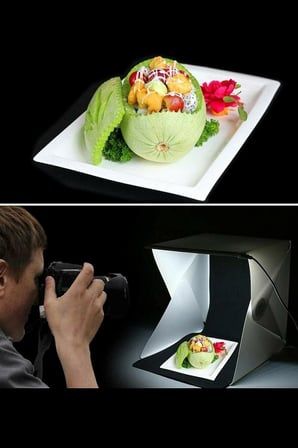 Çekim Çadırı Mini Fon Fotoğraf Stüdyosu Ledli Işık Perdesi