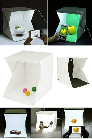 Çekim Çadırı Mini Fon Fotoğraf Stüdyosu Ledli Işık Perdesi