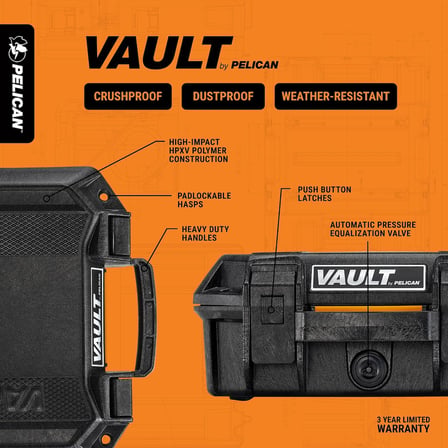 Vault by Pelican - v525 Kamera için Köpüklü Kılıf
