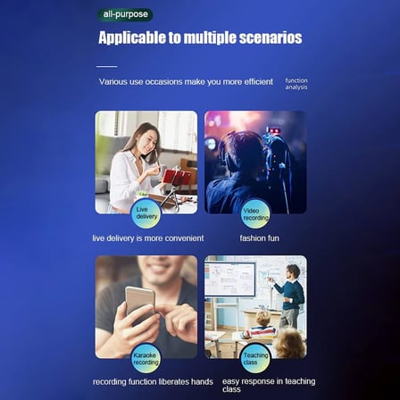 Kablosuz Mikrofon Wireless Tekli Yaka Mikrofonu 3.5mm Aux Girişli Sokak Müzisyenleri Amfi Hoparlör Bilgisayar Youtuber Tablet Tak Çalıştır (TELEFON DESTEKLEMEZ) K35