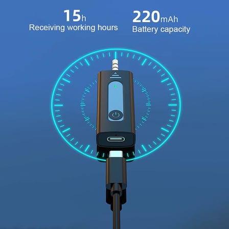 Kablosuz Mikrofon Wireless Tekli Yaka Mikrofonu 3.5mm Aux Girişli Sokak Müzisyenleri Amfi Hoparlör Bilgisayar Youtuber Tablet Tak Çalıştır (TELEFON DESTEKLEMEZ) K35