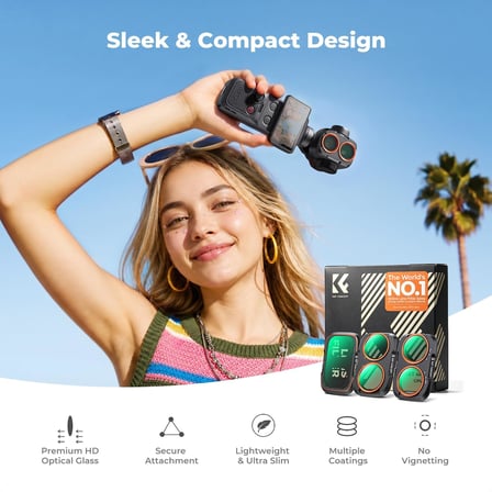 DJI Osmo Pocket 4P/Xtra Muse2 Pro ile Uyumlu 3'lü Paket Filtre
