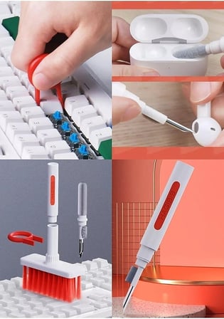 5In1 Kablosuz Bluetooth Oyuncu Kulaklık Klavye Telefon Kamera Lens Temizleme Fırçası Kalemi