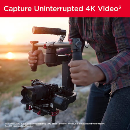 Extreme SDXC UHS-I hafıza kartı 512 GB (V30, 180 MB/s aktarım, U3, 4K UHD videolar, QuickFlow teknolojisi, su geçirmez, darbeye dayanıklı, ısıya dayanıklı)