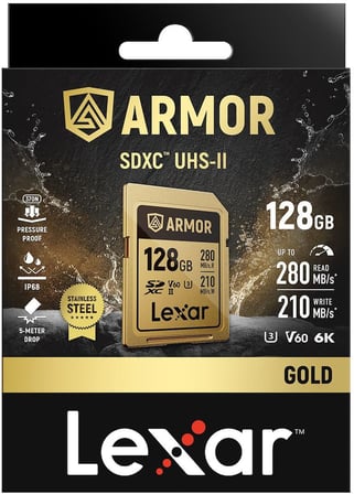 Armor Gold 128GB SDXC hafıza kartı Altın