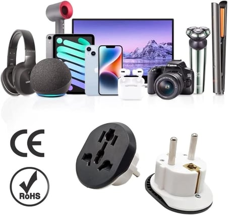 Evrensel Uluslararası Priz Fiş Adaptör Çevirici 16A 250V Seyahat fişi Dönüştürücü Adaptörü, CE sertifikalı, 200'den fazla ülkede ABD/Avustralya/UK