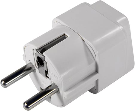 Evrensel Adaptör Seyahat Fişi Beyaz AB Normu - 250V AC 10~16A İngiliz ve Amerikan Fiş Dönüştürücü Priz Adaptör