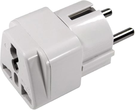 Evrensel Adaptör Seyahat Fişi Beyaz AB Normu - 250V AC 10~16A İngiliz ve Amerikan Fiş Dönüştürücü Priz Adaptör