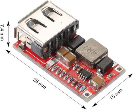 6-24V to 5V 2A USB Voltaj Düşürücü HW384 Mini Usb Çıkış Şarj Taşınabilir Güç Kaynağı Araba Mobil DC DC Çevirici Step Down Power Modül