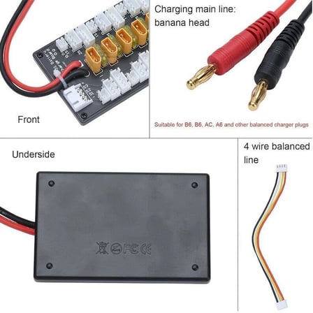 Lipo Pil Paralel Şarj Adaptörü XT30 1S-3S