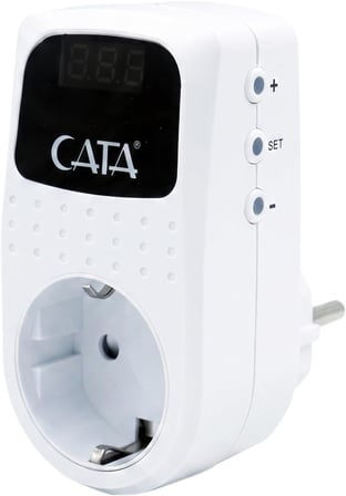 Dijital Ekranlı Akım Korumalı Priz Cata CT-9197
