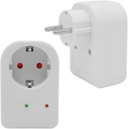 Tekli Akım Korumalı Kablosuz Priz Çocuk Koruma 3500W 16A LED Göstergeli
