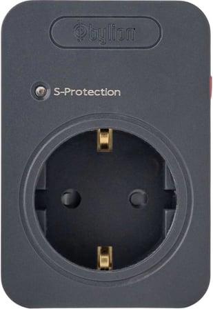Şok ve Akım Korumalı Fiş Priz, 720J, Çocuk Korumalı, CE Sertifikalı, Resetlenebilir, Termal Sigortalı, 6kV Darbe Gerilim Korumalı, Ev, Ofis, Bilgisayar, Televizyon, Beyaz Eşya İçin Koruyucu (Siyah)
