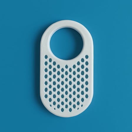 Arı Peteği Desenli Smart Tag 2 Kılıf Sert Dayanıklı SmartTag2 ile Uyumlu Plastik Koruyucu (Kırmızı)