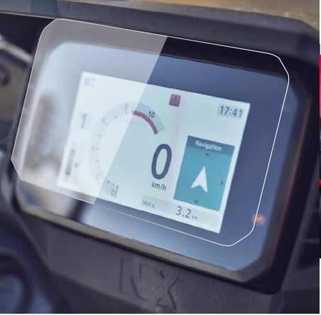 Honda Forza 250 Ekran Koruyucu 5 İnç Tft Dijital Gösterge Paneli İle Uyumlu 2024 2025 2026, 9H Parlak Nano Esnek Cam Kırılmaz