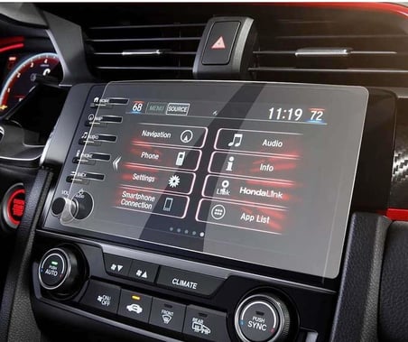 Honda Civic Makyajlı Kasa FC5 İle Uyumlu Navigasyon Ekran Koruyucu 9H Nano