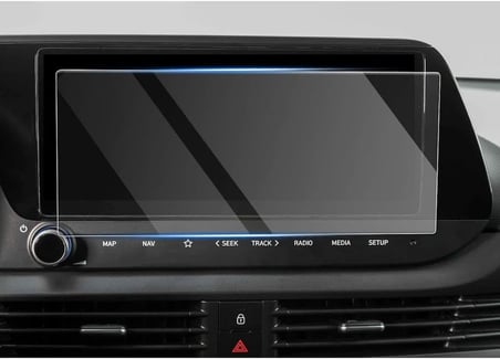 Hyundai i20 Multimedya & Navigasyon 10.25 İnç İle Uyumlu Mat Ekran Koruyucu Şeffaf Parlak & Çizilmez