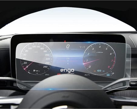 Mercedes C200 12.3 İnç İle Uyumlu Dijital Gösterge Paneli Ekran Koruyucu Nano W206 Direksiyon Arkası Ekran Koruyucu
