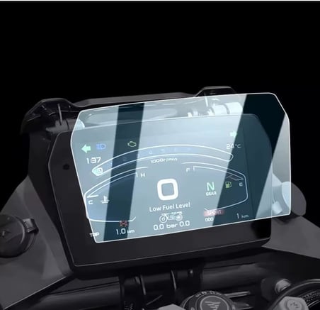 Voge Ds900X İle Uyumlu Motosiklet Ekran Koruyucu 7 İnç Tft Dijital Gösterge Paneli İçin 9h Kırılmaz Esnek Nano Cam Koruma