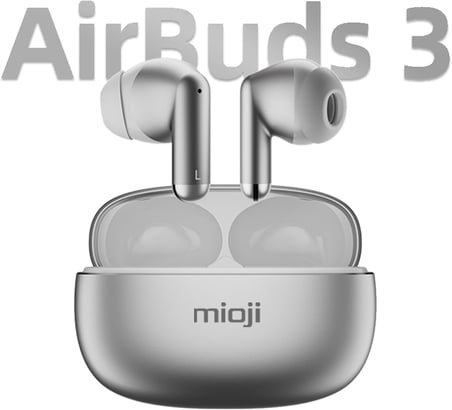 Air Buds 3 Kablosuz 5.3 IOS Android Windows PC ve Tüm Telefonlar ile Uyumlu Bluetooth Kulaklık - Gümüş
