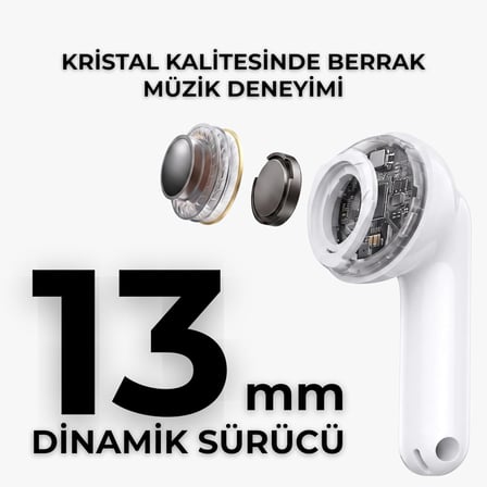 AP07 SmartPods TWS Kablosuz Bluetooth Kulaklık Beyaz
