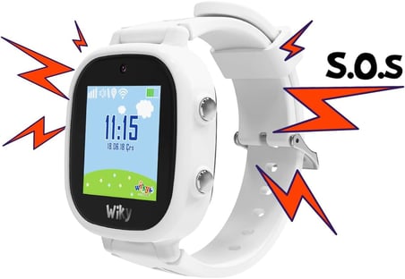 Watch 5E eSimli Akıllı Çocuk Saati Görüntülü ve Sesli Arama, GPS, SOS, Konum Takibi, Güvenli Liste, 112 Acil, Gorilla Glass Dokunmati Renkli Ekran (Tüm Operatörler eSIM) (Beyaz)