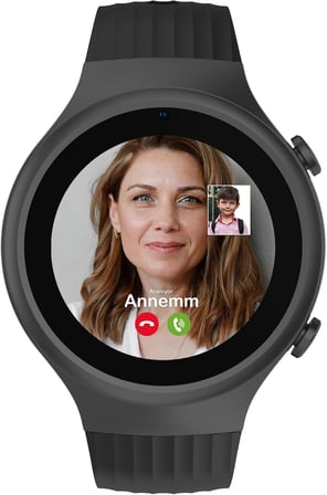 Watch 5S Çocuk Akıllı Saat - Görüntülü Arama, GPS, SOS, Sağlık Takibi, Nabız Ölçer, Spo2Ölçer, Güvenli Alan, Adımsayar, Gorilla Glass Dokunmatik Ekran, Güvenli Liste, IP67 Suya Dayanıklı (Siyah)
