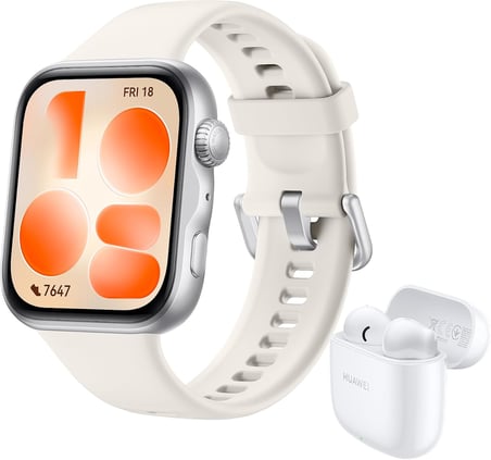 WATCH FIT 5 Akıllı Saat + FreeBuds SE 2, 1.82″ Ekran, Beyaz