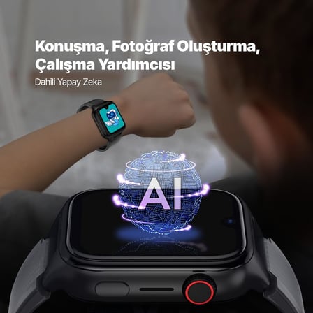 Kidi Pro AMOLED Ekranlı GPS 4G Sim Kartlı Akıllı Çocuk Saati, 2KSW03 (Panter Siyahı)