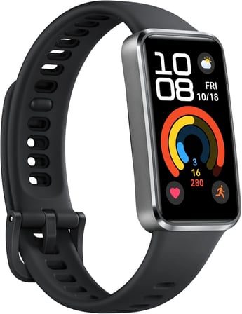 Band 10 Akıllı Saat – Yapay Zeka Destekli Spor Takibi, Profesyonel Düzeyde Uyku Analizi, Uyku Nefes Farkındalığı, 14 Güne Kadar Pil Ömrü, iOS ve Android Uyumlu, Siyah