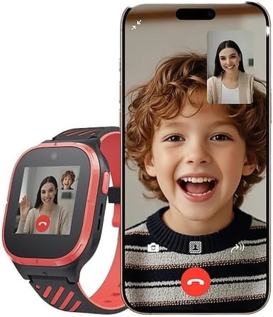 S1 Pro Akıllı Çocuk Saati (Siyah-Kırmızı)