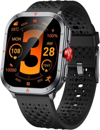 TSW5 53mm Super Retina 2.01” AMOLED GPS Akıllı Saat Siyah – AI Yapay Zeka Destekli, Bluetooth Aramalı, Nabız & SpO2 Ölçer ve iOS Android Uyumlu