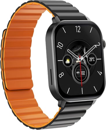 HiWatch Talk 2 AMOLED Ekran Android ve iOS Uyumlu Da Fit Uygulama Destekli Manyetik Kayışlı Akıllı Saat Siyah
