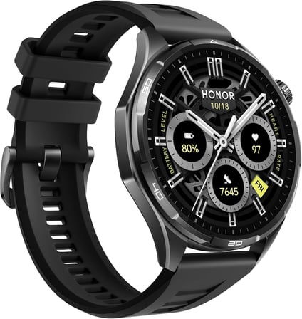 Watch 6 Smartwatch, 35 Günlük Pil, Çift Bantlı GPS, 123 Spor Modu, 3000 Nit AMOLED Ekran, AI Sağlık Taraması - Gölge Siyahı
