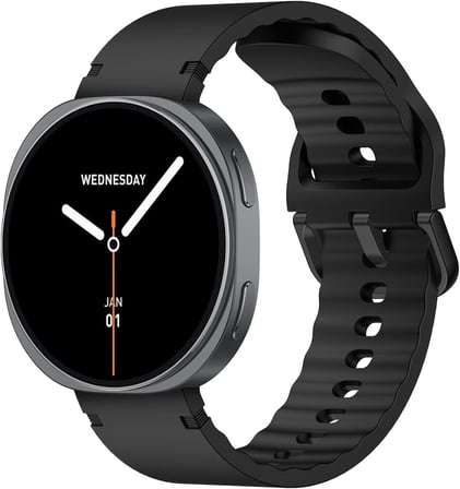 TSW3 42mm Ultra İnce 1.32” AMOLED Ekranlı Akıllı Saat – Bluetooth Aramalı, Metal Çerçeveli, Nabız & SpO₂ Ölçer, iOS ve Android Uyumlu (Siyah)