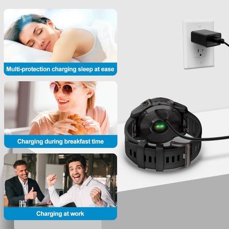 Garmin ile Uyumlu USB Şarj Kablosu – Active S, Epix, Fenix, Forerunner, Venu, Vivoactive, Enduro, Instinct, Approach, Swim, Move Luxe Modelleri ile Uyumlu – Hızlı Şarj ve Veri Transferi