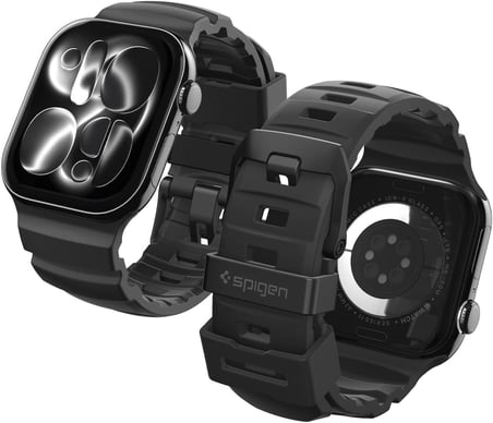 Apple Watch 49/46/45mm Ultra 3/2/1 / Seri 11/10/9/8/7 ile Uyumlu Kordon Kayış Band WBS2 Black - AMP10508