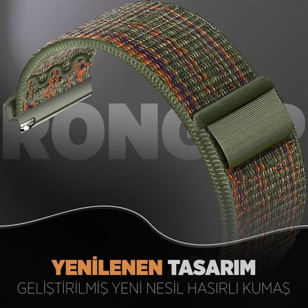 Huawei ile Uyumlu Fabric Loop 22mm Kordon GT6/GT6 Pro/GT5/GT5 Pro/GT4/GT3/GT3 Pro 46mm için Cırt Cırt Tasarım Yumuşak ve Konforlu GT6 Kordon Rahat Yapılı Terletmeyen GT6 Kayış